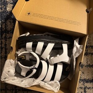 Dr. Martens Kids White Sandals